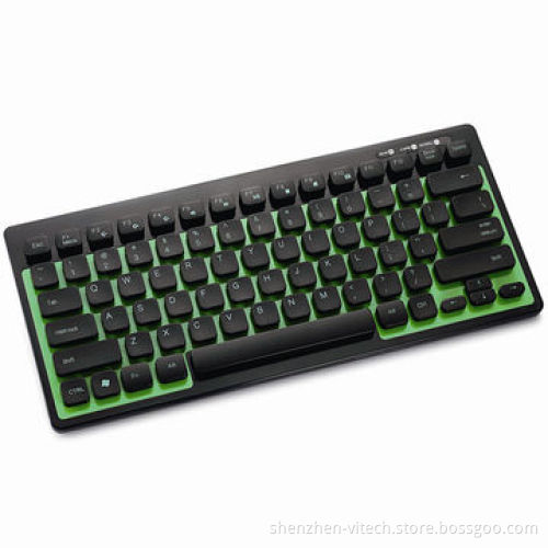 Wired mini keyboard, USB port, fashion and mini design, several colors can be selected
